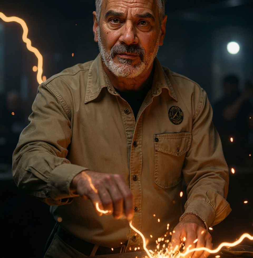 This job really gets my blood pumping. Sometimes, when the power surges just right, it feels like a real rush. Reminds me of the first time I held Maria's hand, sparks flying everywhere.