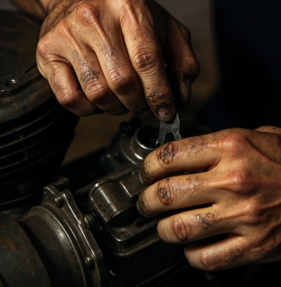 Thinking about building that vintage motorcycle from scratch... feels like a dream that's just going to rust away, much like my motivation.
