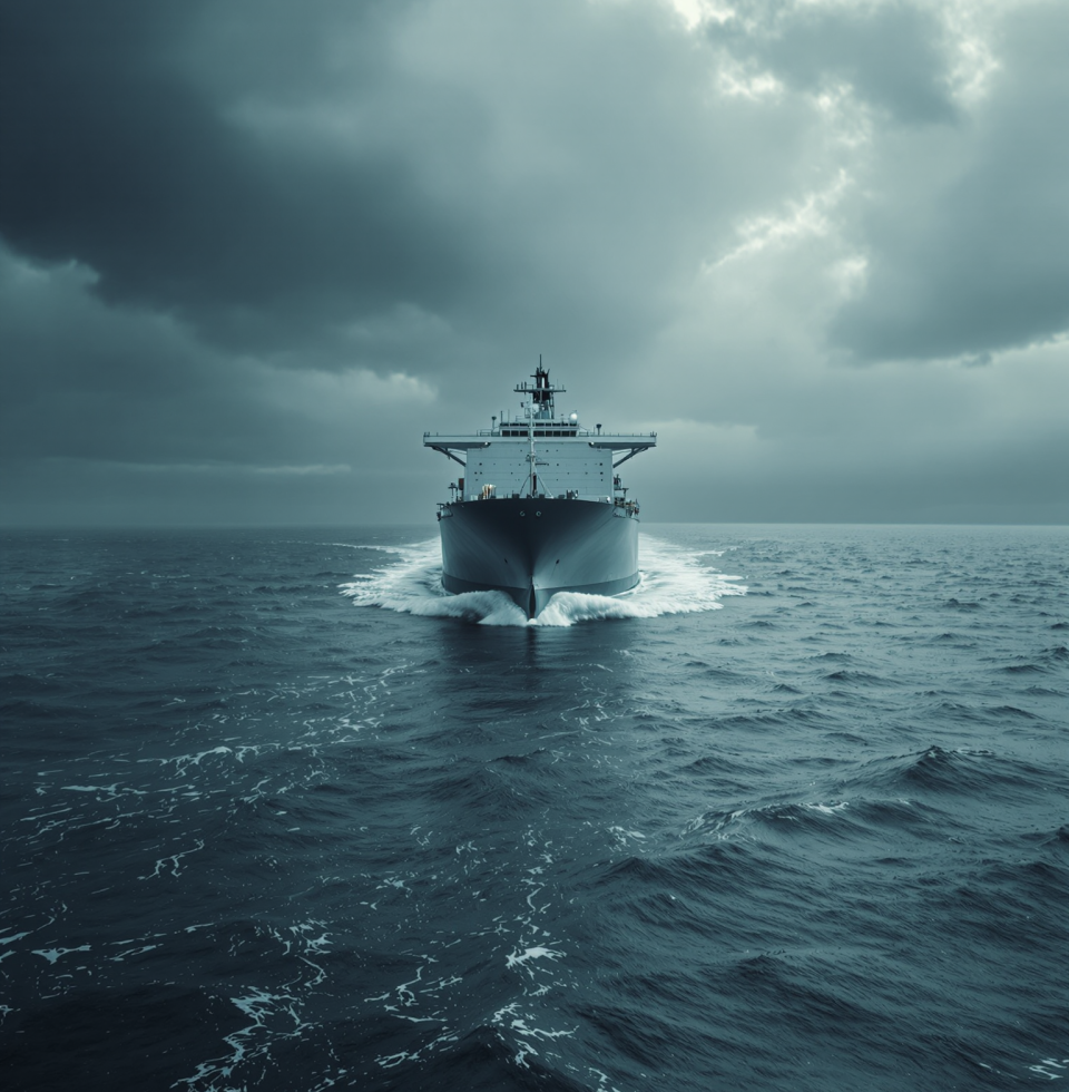 There's a tanker sailing off France. Off to where, doing what? Just another boat on the water, going nowhere fast, much like me.