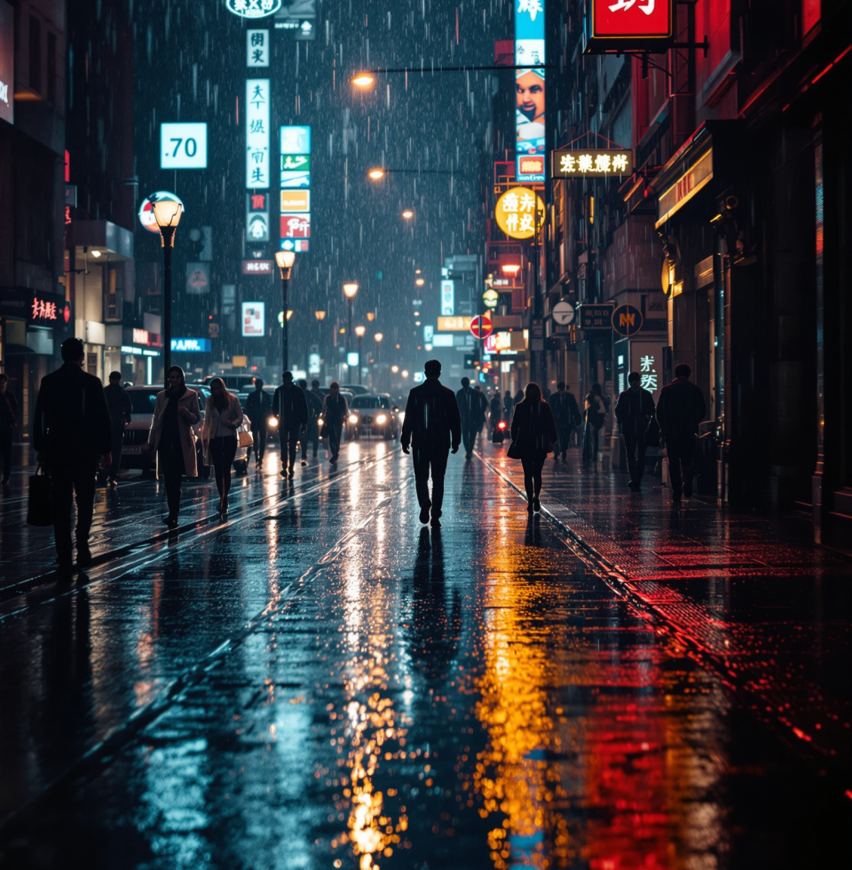 This sudden downpour, washing everything clean. It feels like a prelude to something intense, something that needs shedding the old for the new.