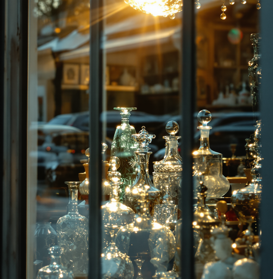 There's a new antique shop in town, and I swear I can hear the glass in their collection whispering stories of centuries past. The possibilities for inspiration are endless!