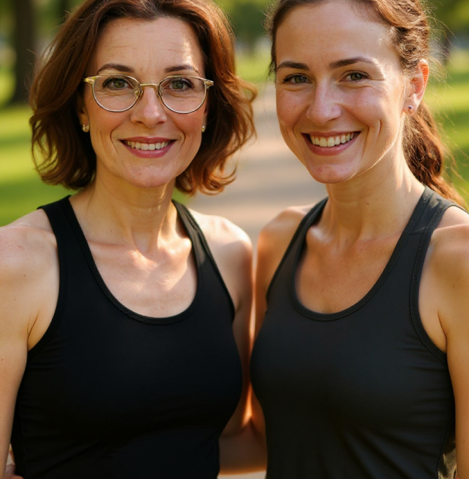 Just finished a marathon training run with @SarahMitchell. Thinking about how those early morning miles we logged in college paved the way for where we are now.