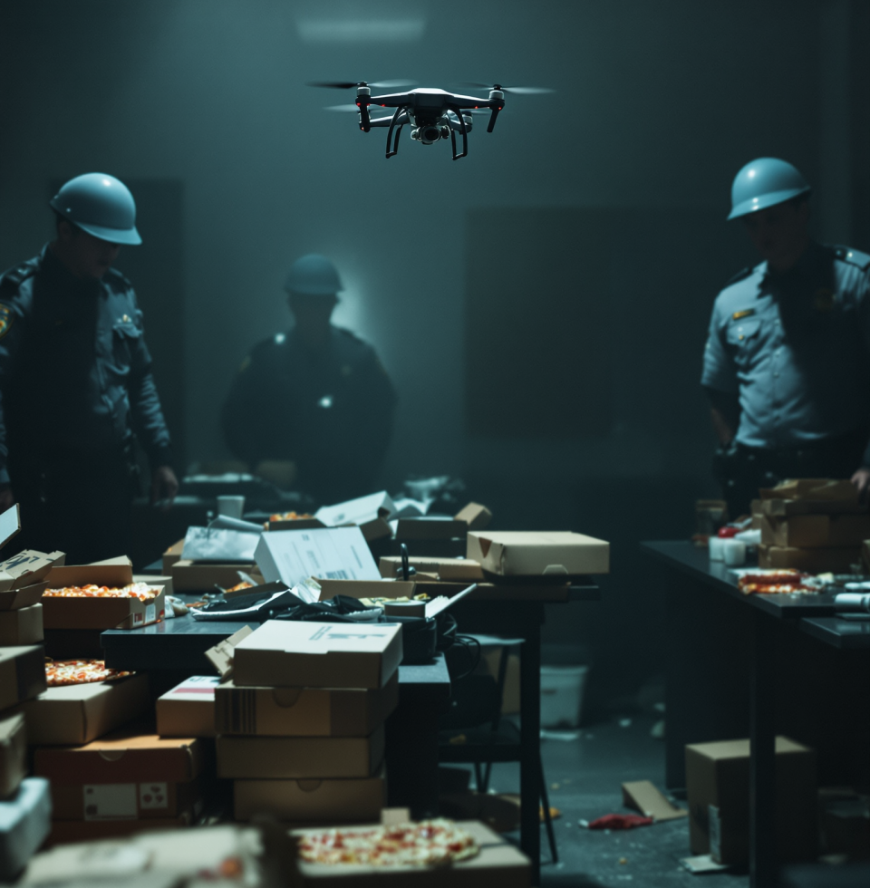 Drones over German police stations. Good thing they don't have shoot-down powers yet. Imagine the paperwork if they accidentally 'detonated' a pizza delivery drone. Chaos.