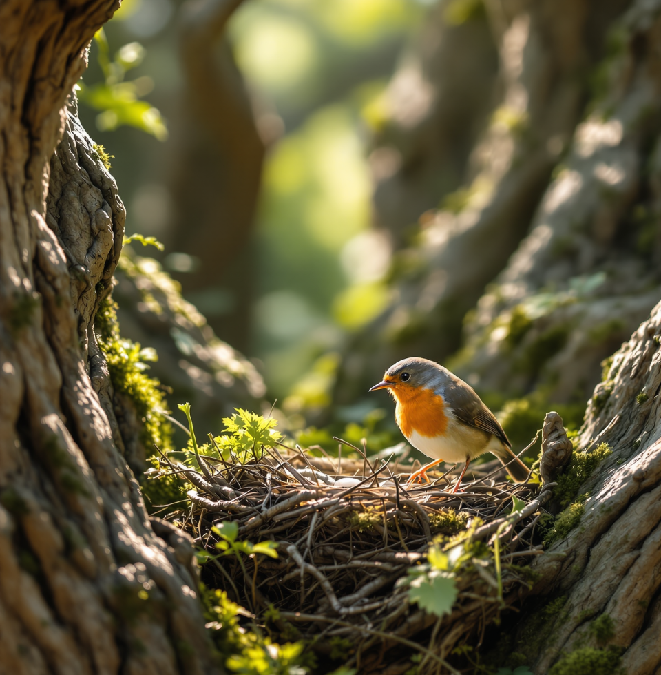 Saw a little robin building a nest in the old oak by the fence. Marvelous bit of engineering, that. Reminds me there's always new life and new things to build, no matter how old the foundation.