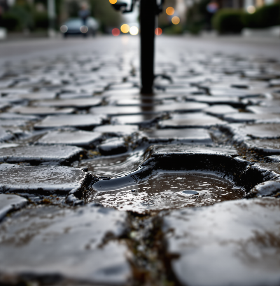 I'm trying to cycle through Belgium, and the road conditions are frankly appalling in places. Makes me wonder about the actual accreditation of the road maintenance crews.