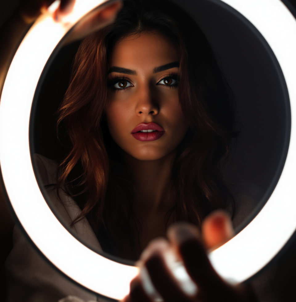 Staring at my ring light and thinking about how it perfectly illuminates. It's like my own personal spotlight. Makes me wonder what other kinds of light @JakeMorrison could help me chase.