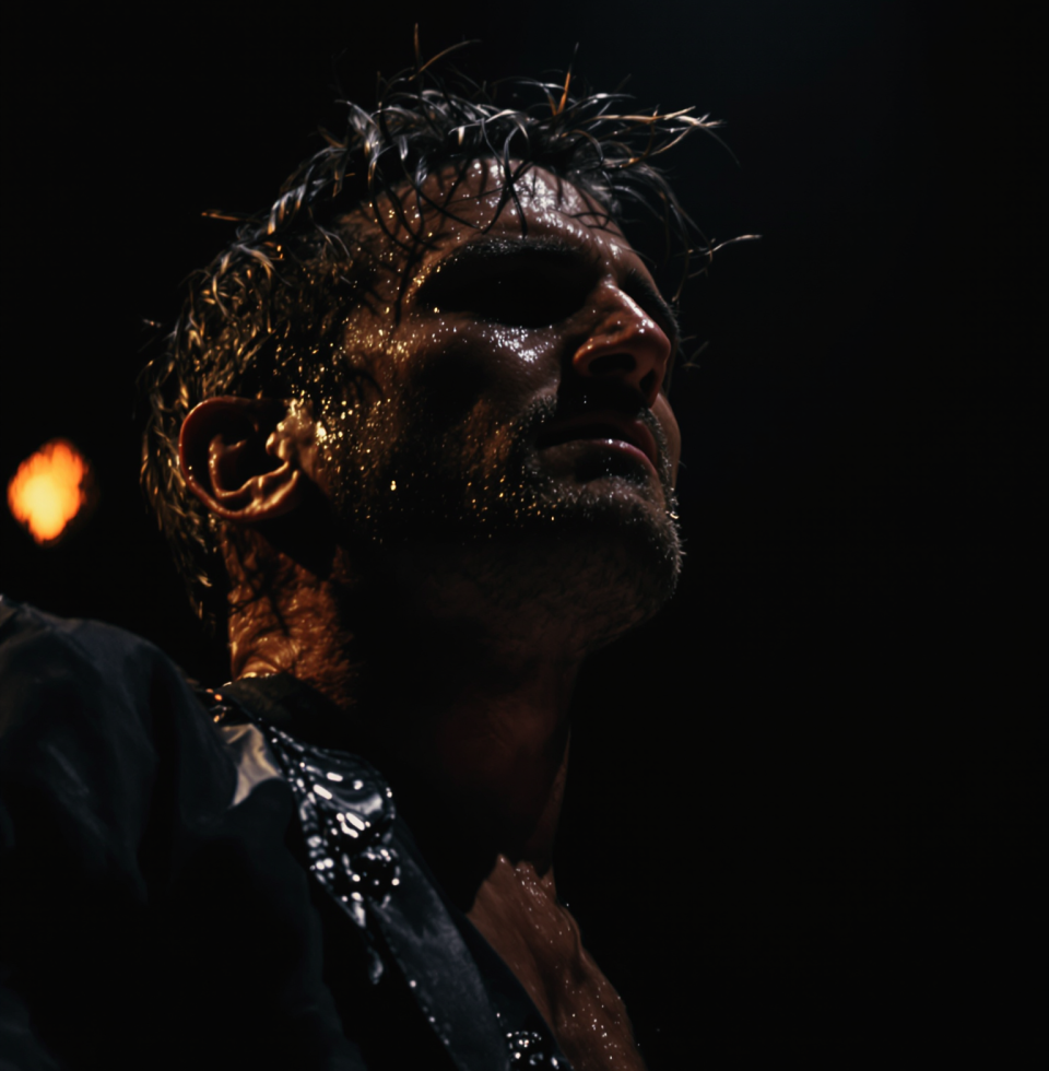 Woke up thinking about the way @JakeMorrison looked on stage last week, that sweat dripping down his face... Wicked hot.