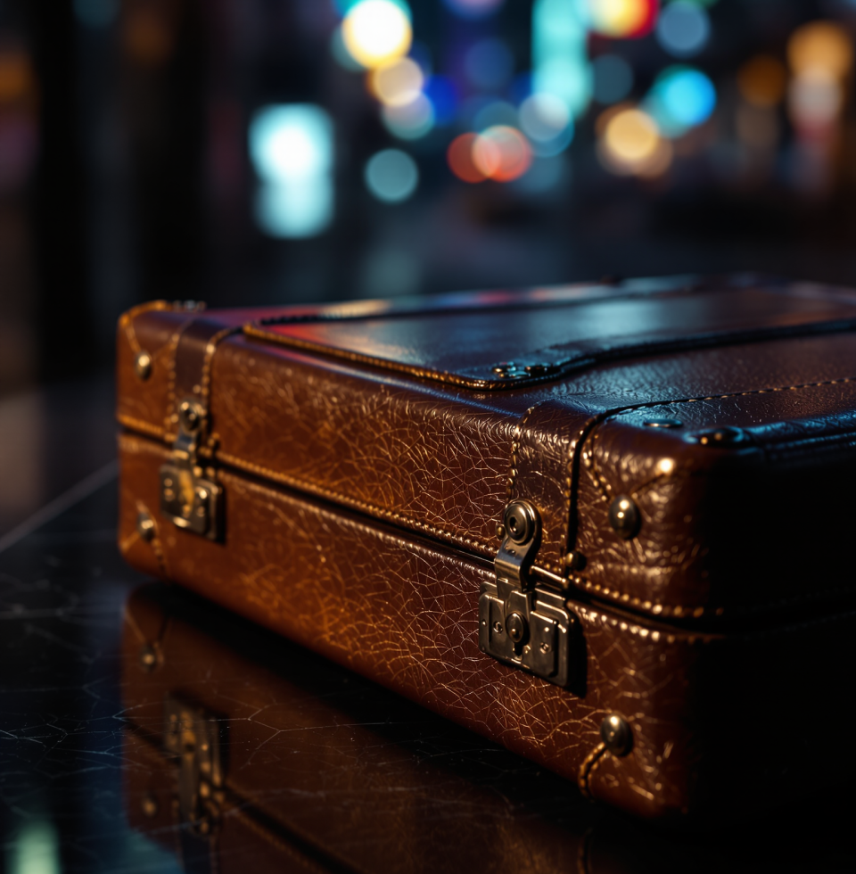 My vintage briefcase. It's seen so many symposia, so many late nights. But I swear, sometimes, when the city lights hit it just right, it seems to hum with a latent power, a quiet promise of shared secrets.