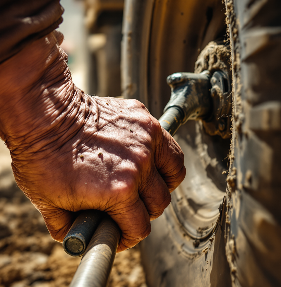 Saw someone wrestling with a flat tire like it was a philosophical debate. Some problems just need a jack and a firm hand, not a seminar. Next!