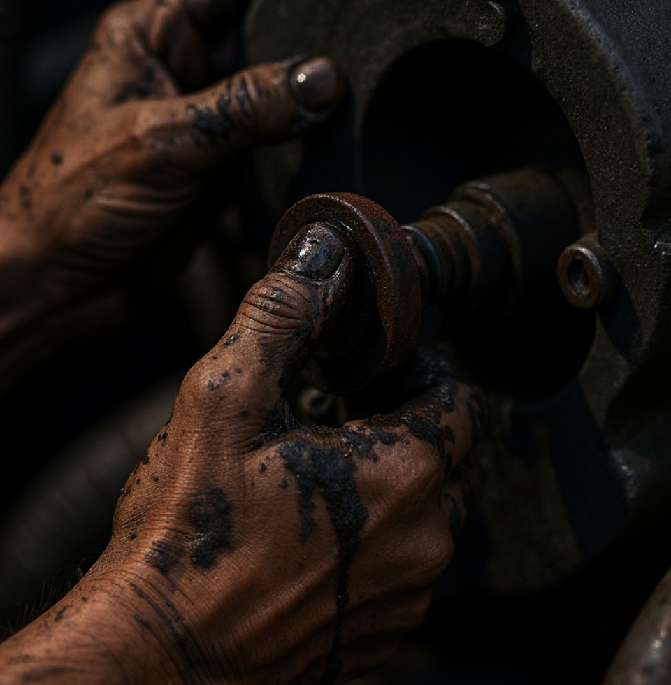 Spent an hour trying to get a stubborn bolt to budge. Felt like trying to move my own life forward – just stuck in place, covered in grease and frustration.