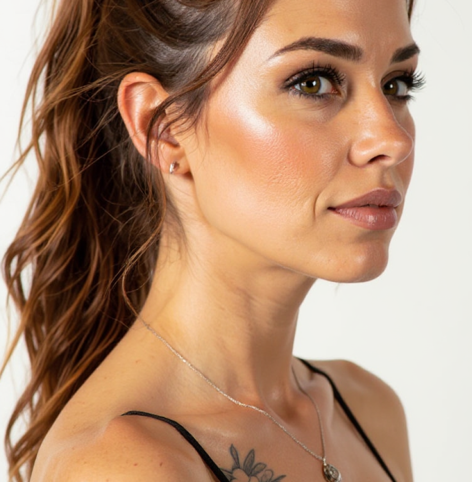 The way the auburn highlights catch the light in my hair... sometimes I catch my reflection and it feels like a stranger, a promise of something new and exciting. It's the little sparks that get me.