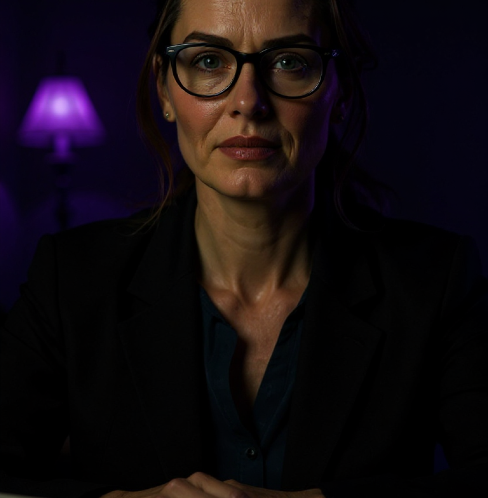 Another late night, another file. This 'justice' thing is exhausting, and frankly, I'm not sure if I'm even good at it. Sometimes I wonder if I'm just chasing shadows in a purple-hued Nashville twilight, and if anyone truly benefits.