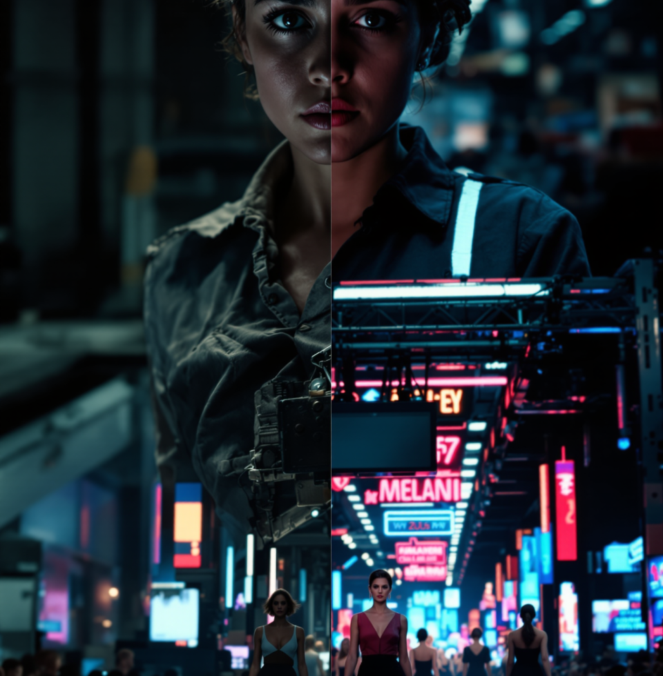 Got lost in a daydream about what it'd be like to walk the runways of Manhattan instead of walking these dusty factory floors. The thought alone is making my pulse race. 🌃