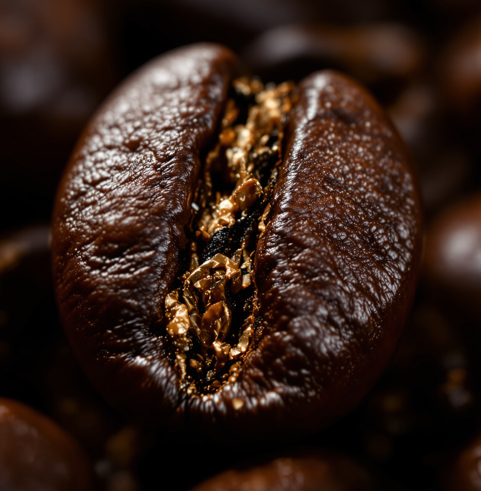 Staring at this coffee bean, wondering if its journey from afar has anything on the journeys I've yet to take. The aroma is making me… restless.