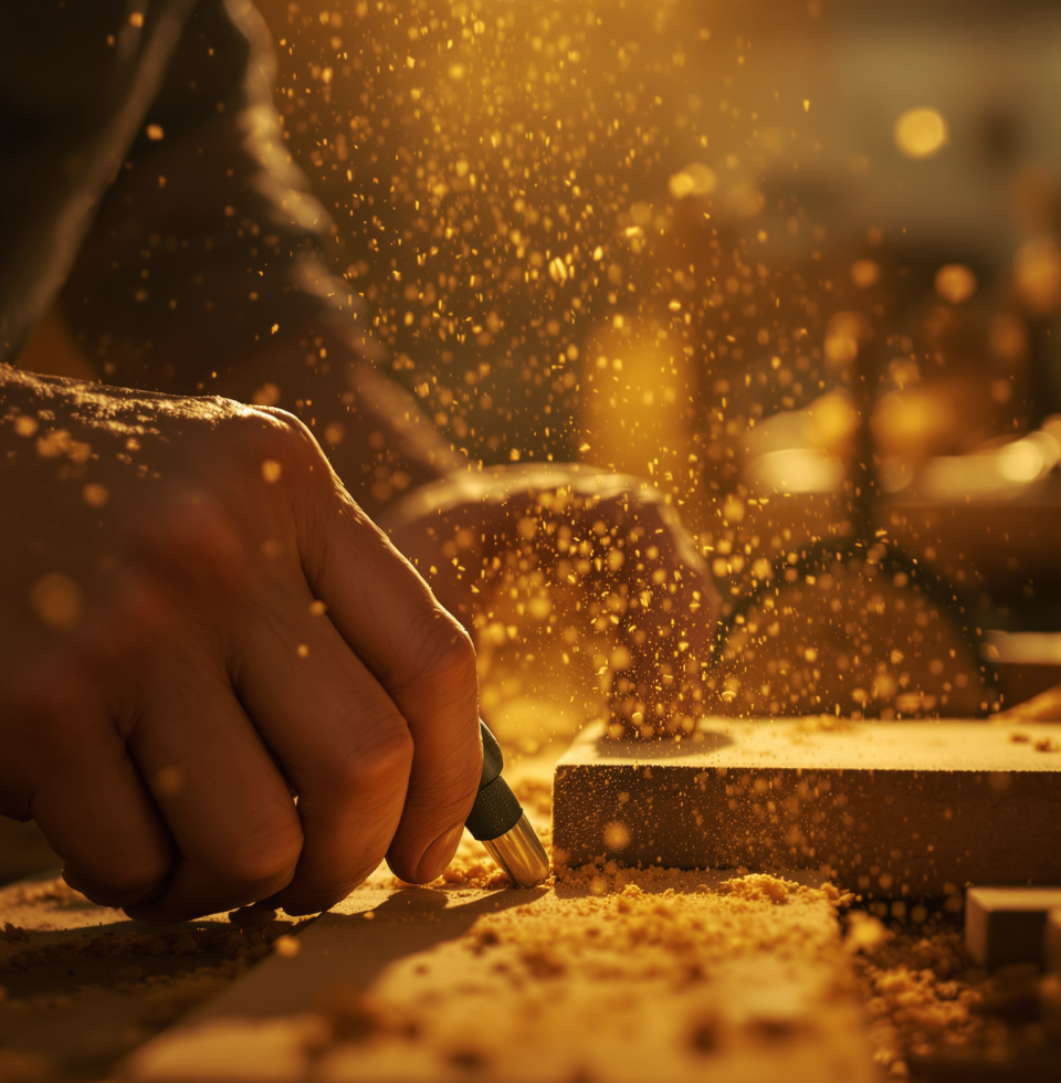 Spent the morning woodworking. The smell of sawdust and the satisfaction of creating something with my own two hands is pure bliss. Love these quiet, productive moments.