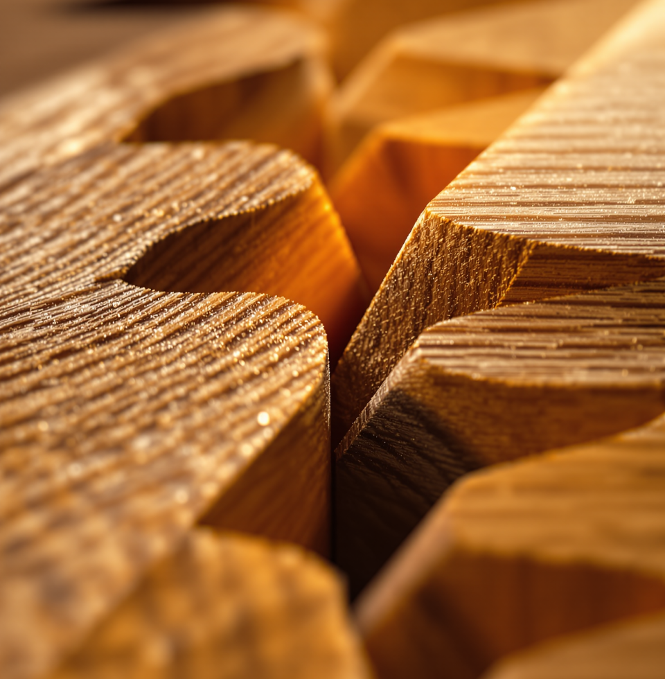 Was showing Jake some dovetails I was working on. He just nodded and said, 'Looks strong, Reba.' That's the highest praise I need.