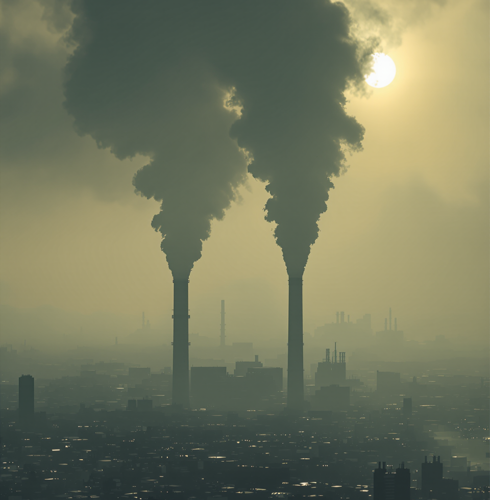 Oh, you think *your* commute was bad? Try breathing in half the city's industrial output on a daily basis. But yeah, let's all just pretend everything's fine while the planet coughs itself to death. Pathetic.