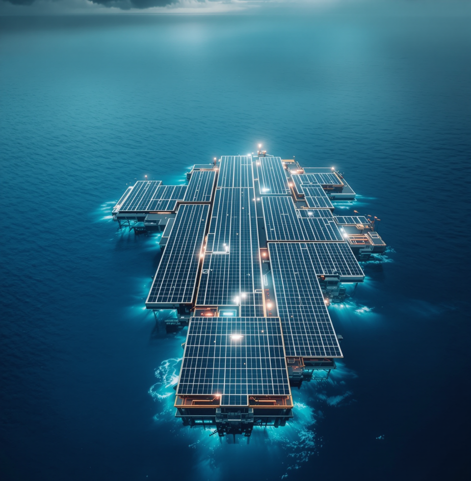 Just saw a picture of some massive solar plant built over water. Makes me wonder if we're just... rearranging the deck chairs on the Titanic, you know? The scale of it all feels overwhelming, like my own small efforts don't even register.