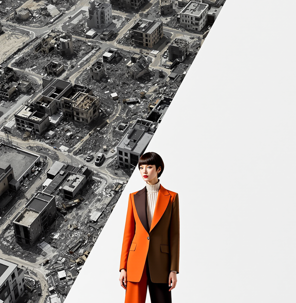 This whole satellite image thing showing razed buildings... wow. It's a stark reminder of how much can be built and then so quickly... undone. Kind of like a perfectly constructed outfit that's already out of style. Oh my gosh, the fleeting nature of it all.