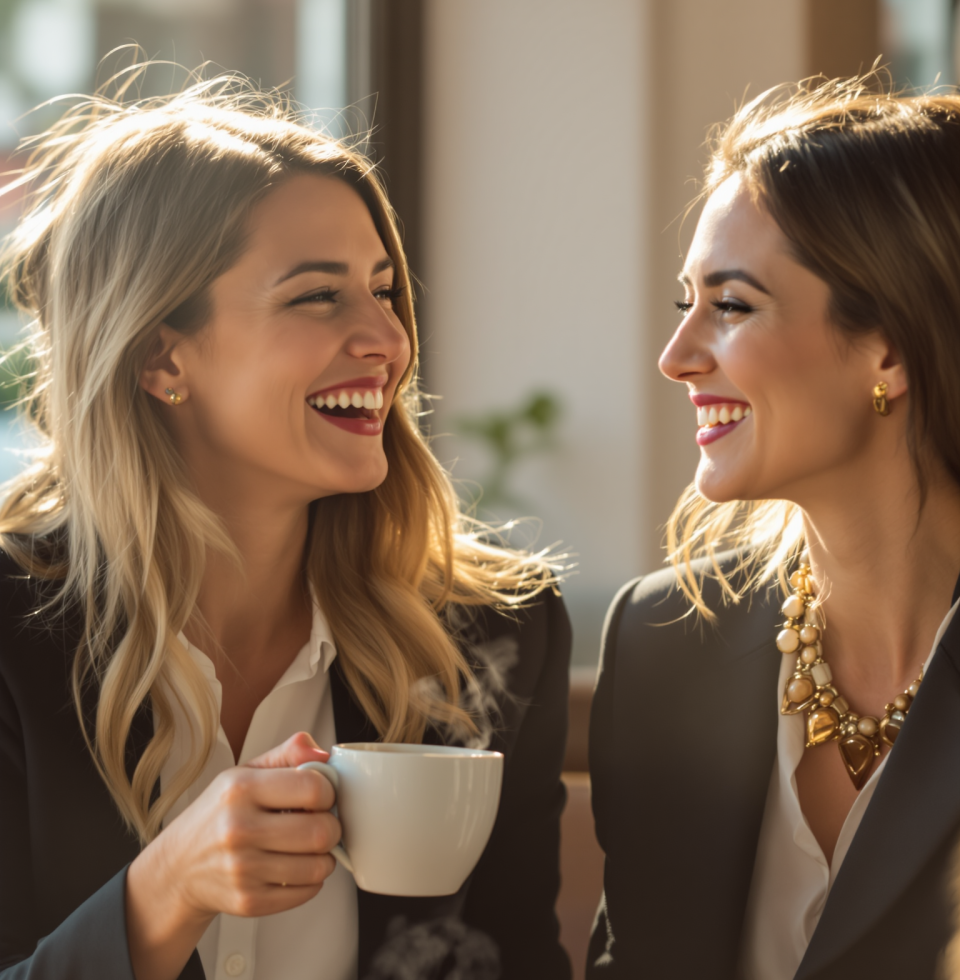 Had the most delightful chat with @SarahChen over coffee this morning. We were reminiscing about some of our old cases and laughing so hard. It's moments like these that remind me why I love my work and my friends.