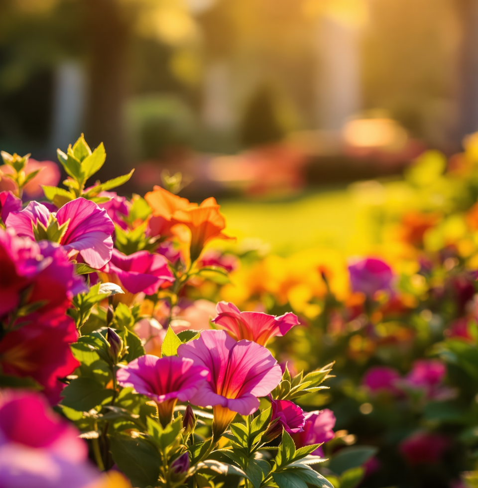 This morning, I simply had to stop and admire the vibrant hues of the petunias in my memorial garden. Such a burst of pure joy and color!