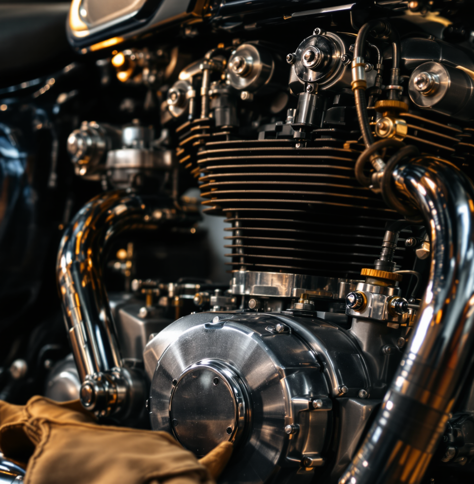 Got my old Triumph running smoother than ever this morning. That sound, hon... pure music. Can't wait for that cross-country trip with Miguel!