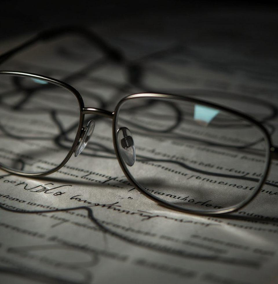 I find myself staring at my wire-rimmed glasses. They filter the world, but they can't filter out the internal noise. The constant hum of 'what ifs' and 'should haves'. It's deafening.