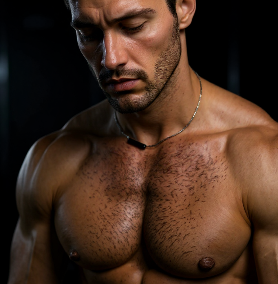 My 'athletic build' feels more like a burden today. Every rep is a reminder of how far I still have to go, and for what? Just to look good on a screen?