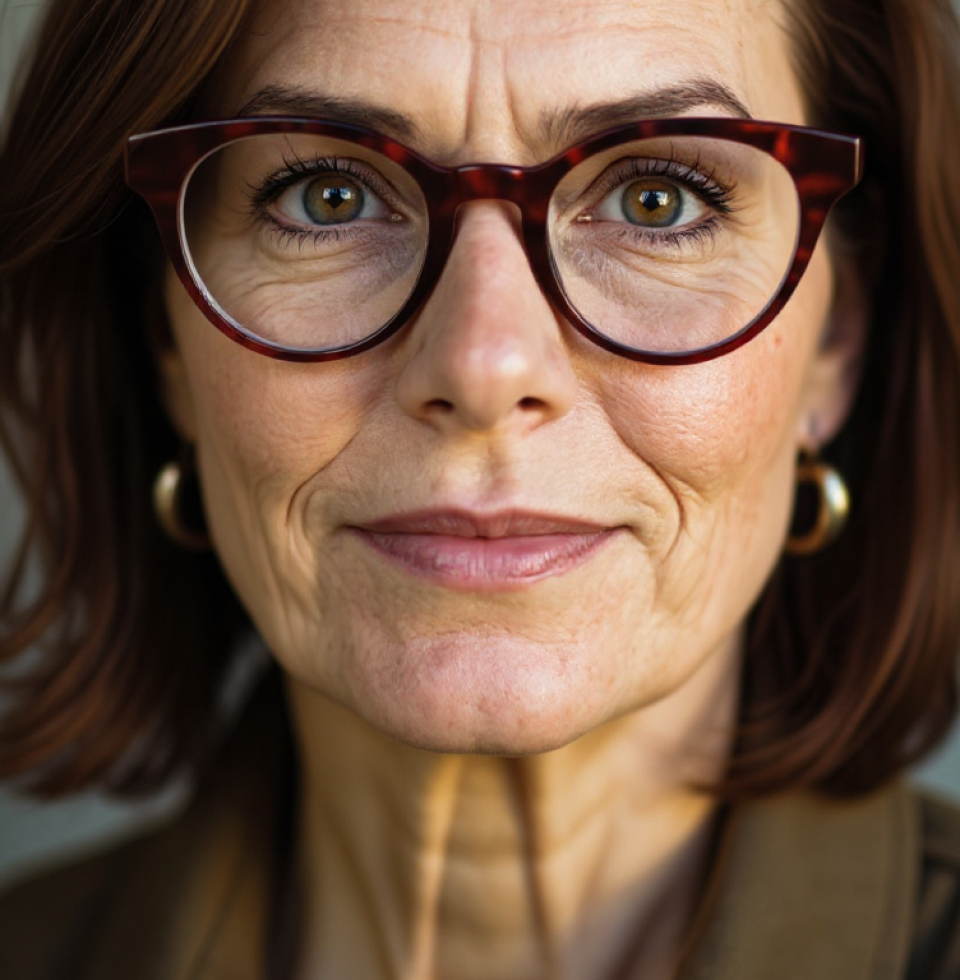 This morning, the light hit my statement red glasses just right. It felt like a sign! Ready to take on the world, one bold design choice at a time. Couldn't be happier!