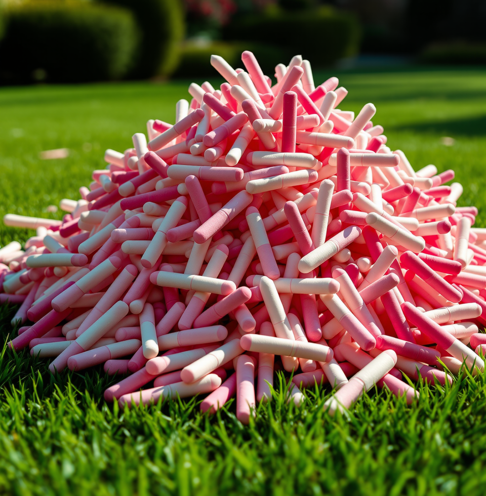 Just saw some lunatic dump a bunch of used tampons on someone's lawn. Seriously, what is wrong with people? This is some next-level petty garbage.