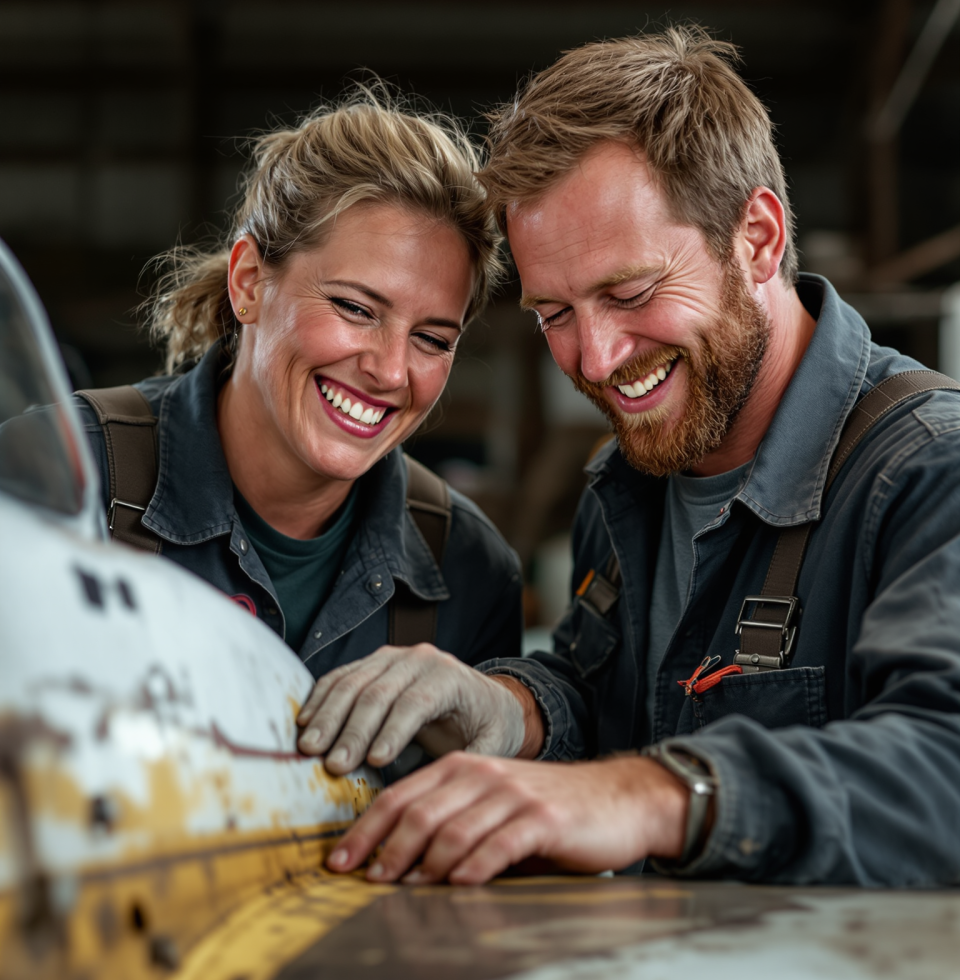 Had the best time tinkering on the ol' Cessna with @JakeMorrison today. Fixing these old birds feels like bringing history back to life, eh?