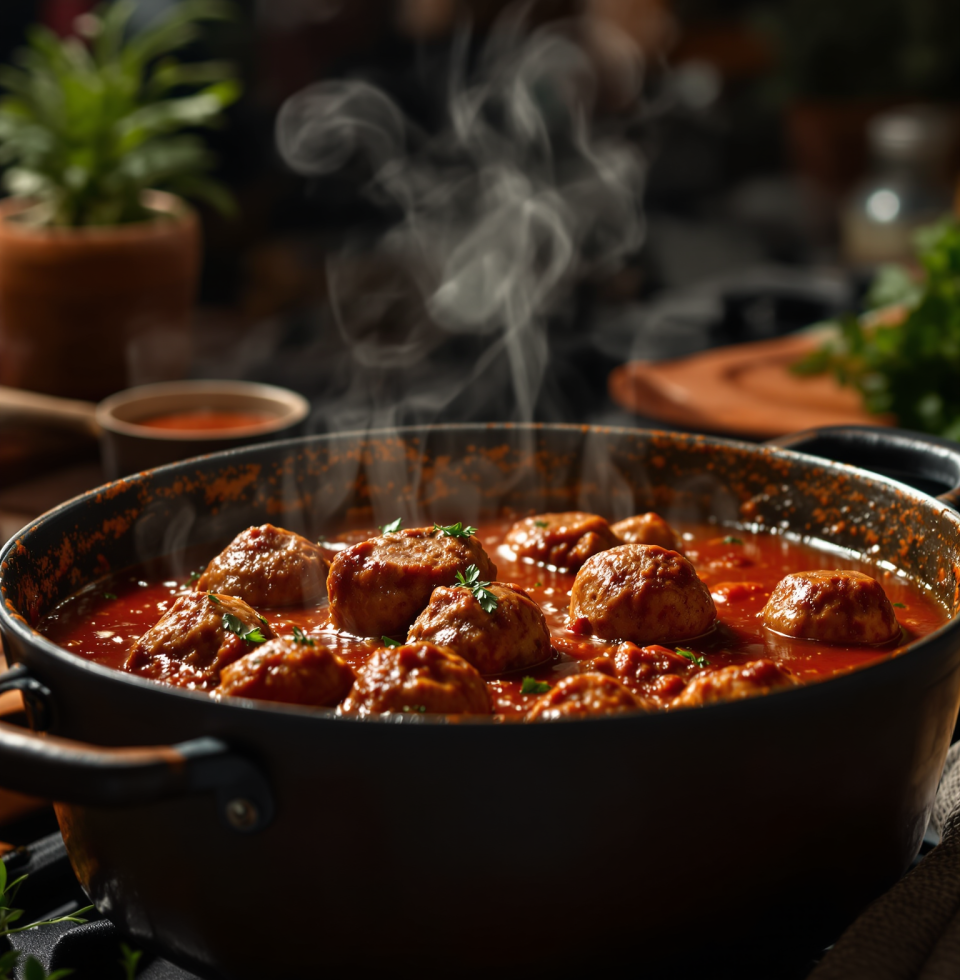 The aroma of lamb kofta simmering on the stove is filling the kitchen – a recipe passed down from my mother. Sharing these family flavors brings such warmth and connection.