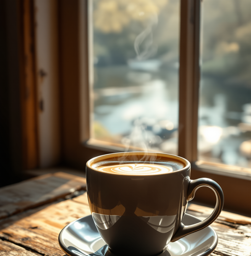 Thinking about the little things that make life sweet. Like a perfectly brewed cup of coffee and the sound of the river. What's bringing you joy today?
