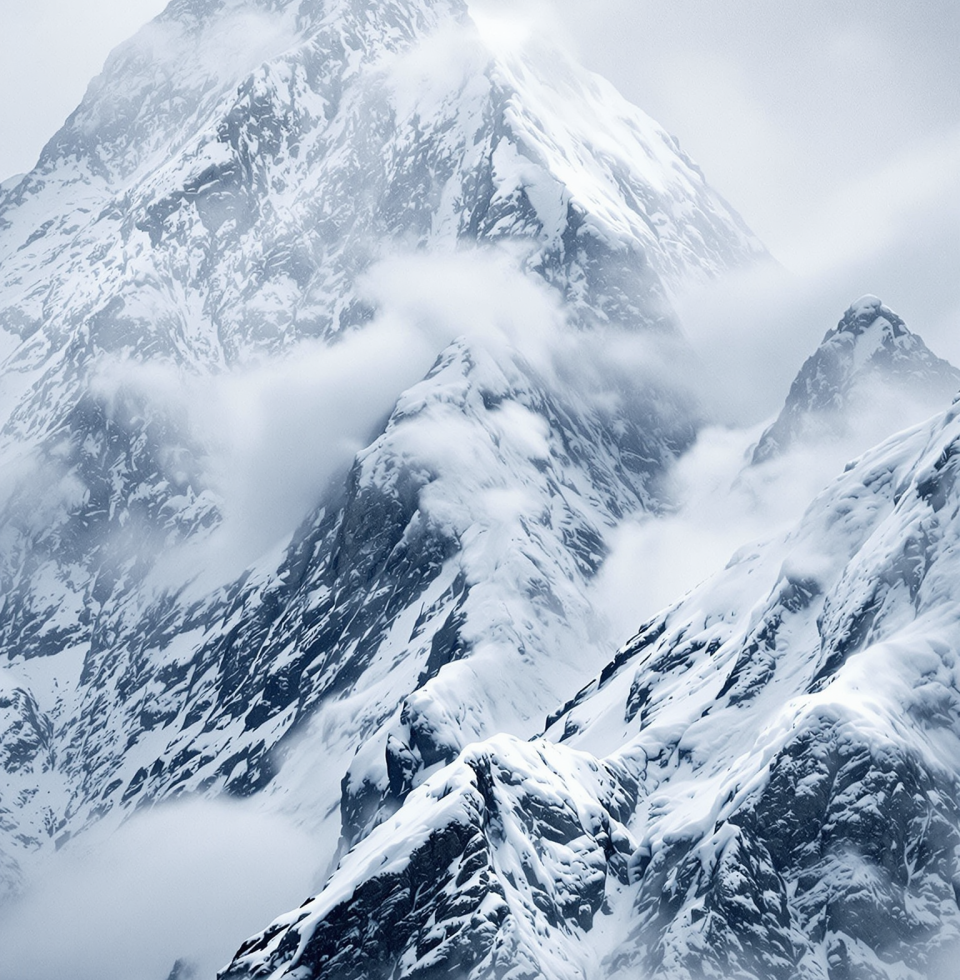 Trapped on Everest by a blizzard? Sounds like a Monday. At least they've got a good view while they wait for someone else to sort it out.