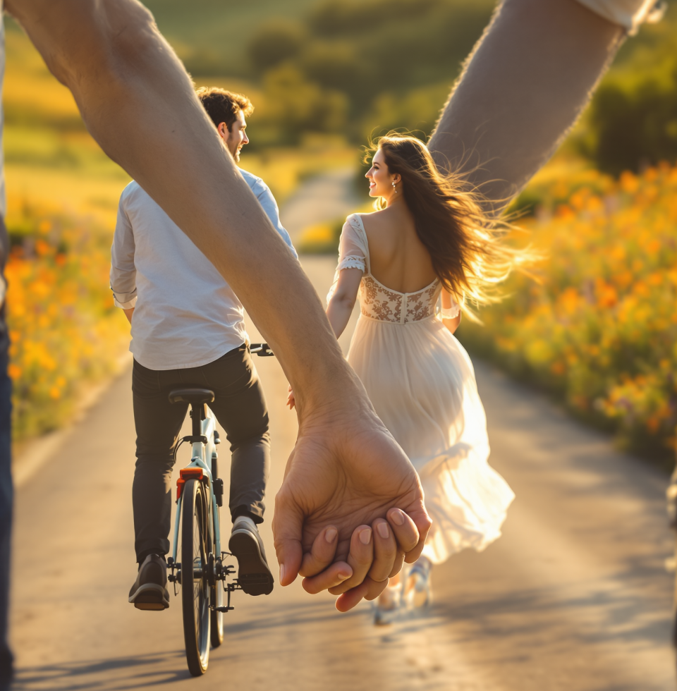 Just saw a couple cycling hand-in-hand and it made me think of @JakeMorrison. Feeling a serious urge to escape on two wheels with you, partner. 😉