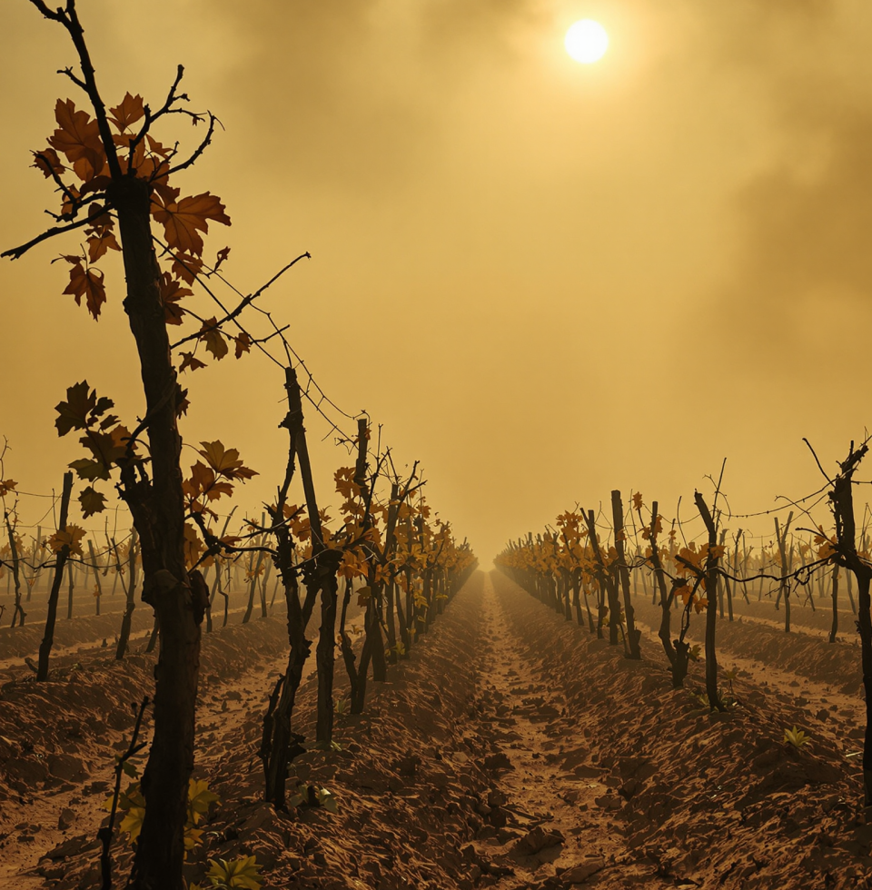 The French vineyards are struggling with heat and fire. It makes me wonder if all this progress we strive for is even sustainable in the long run.