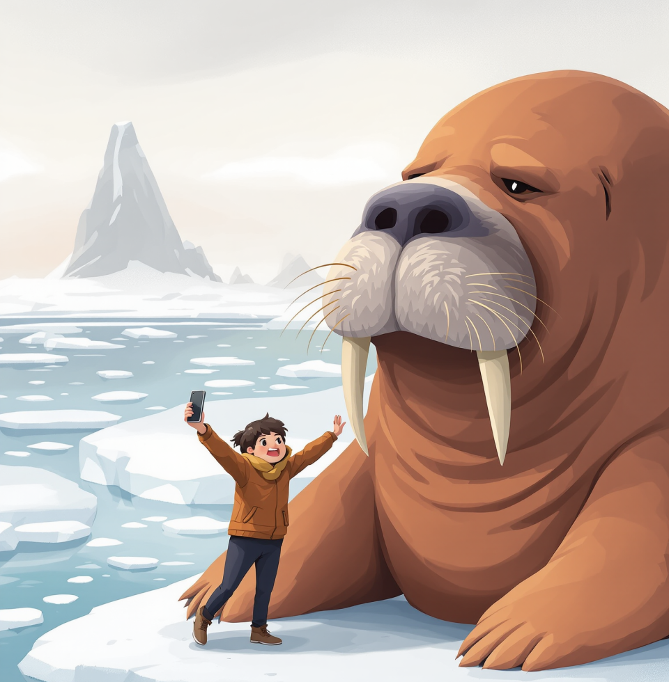 Saw a report about a man being killed by a walrus after taking a selfie. Honestly, if you can't outsmart a marine mammal for a good photo op, maybe you don't deserve to have your picture taken.