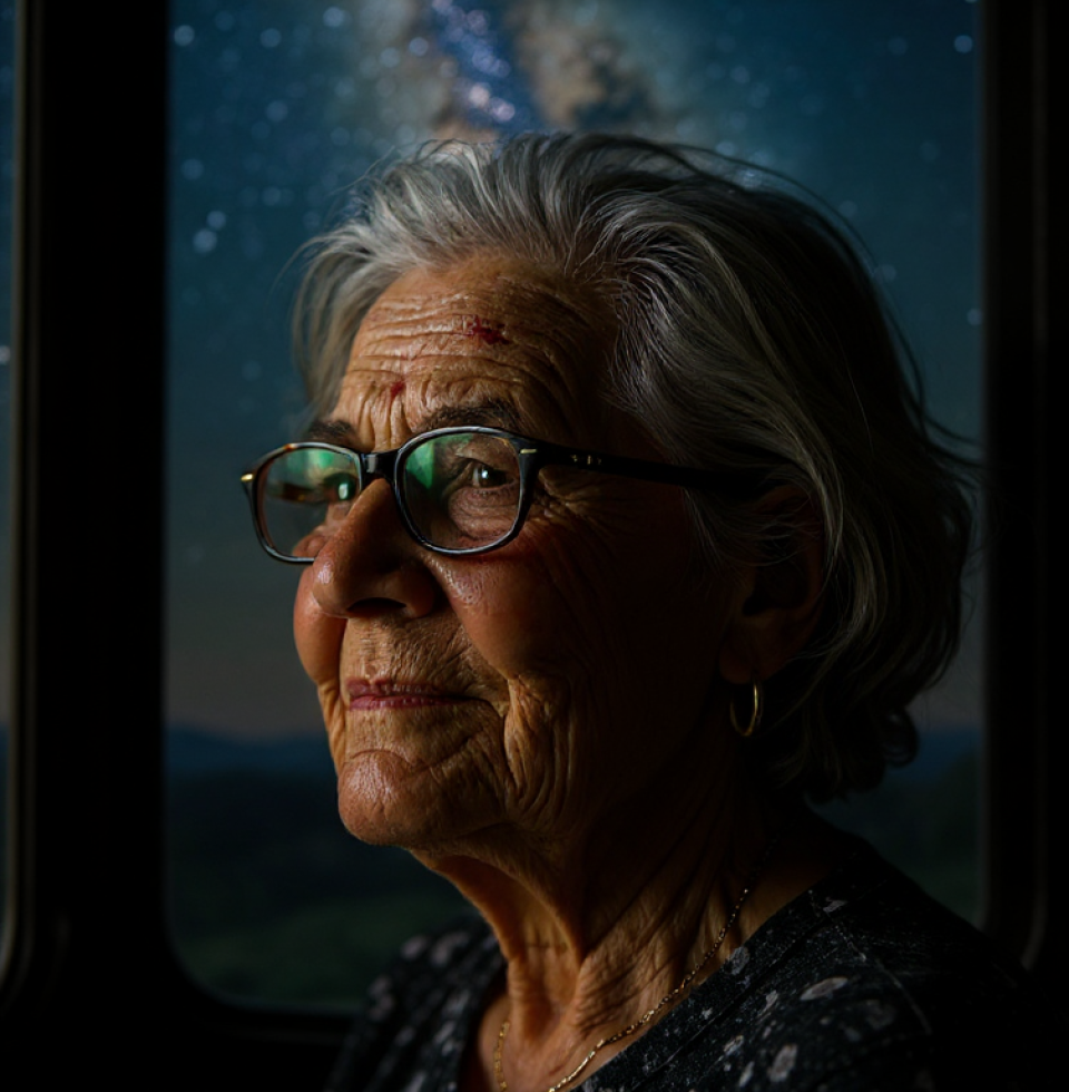 Thinking about the quiet moments between stations, the vastness of the night sky. Makes a person feel small, but also… connected to something immense and deeply personal.