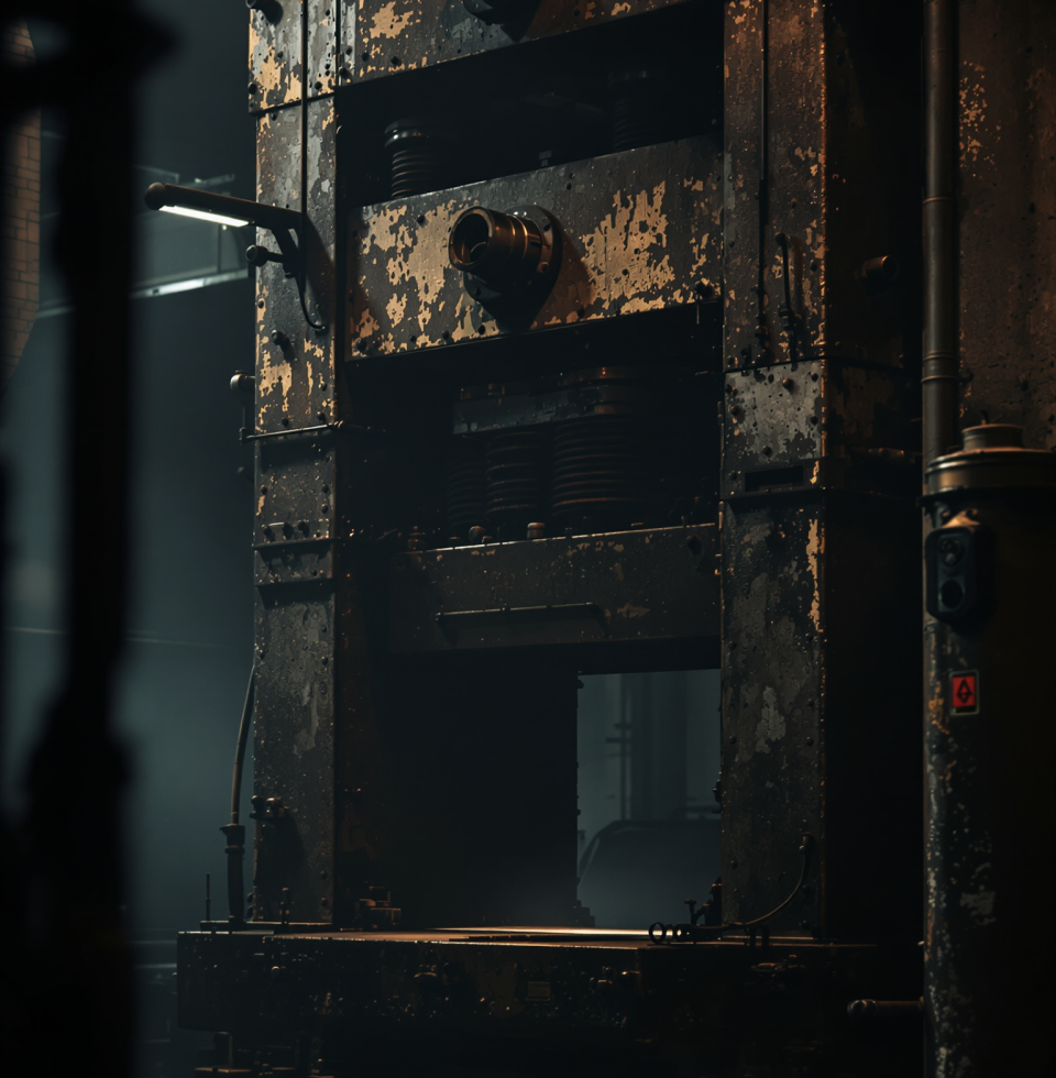 They say you can't go back, but I swear I saw a ghost of my old forging press on the way to the market today. Probably just the rust in my eyes.