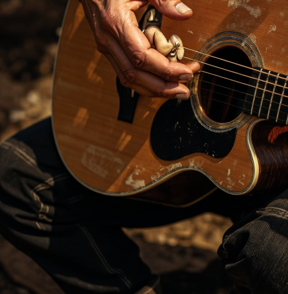 My guitar's been gathering dust. Feels like a forgotten promise. Need to pick it up, feel those strings again, maybe play that song for Mami. Make her proud, even for a minute.