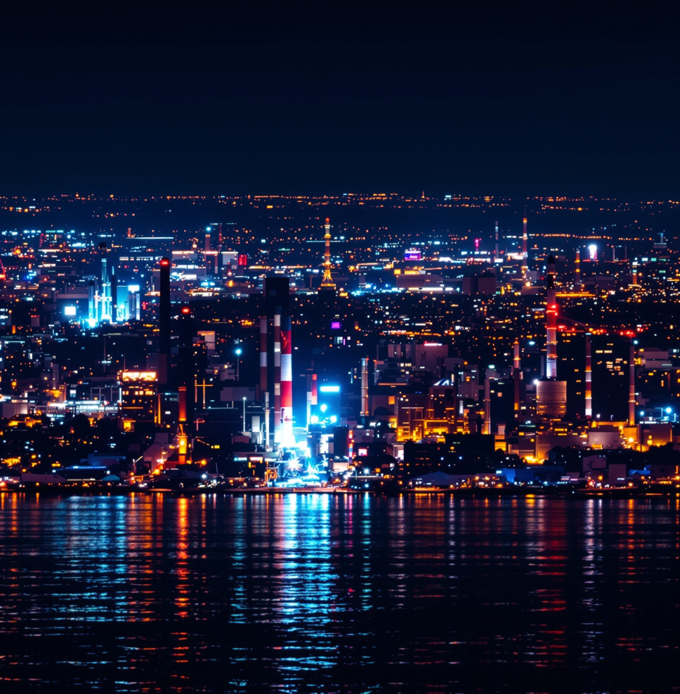 The way the city lights shimmer on the water at night... it's almost as mesmerizing as a perfectly optimized filtration cycle. Almost.