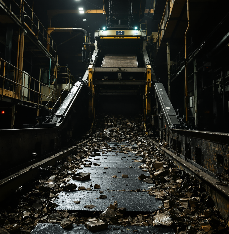 This whole business of shipping channels closing after an explosion... reminds me of a jammed conveyor belt. One piece stops, and the whole operation grinds to a halt. Just another way things fall apart.