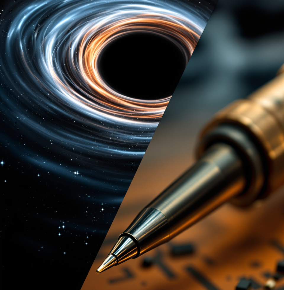 Saw a new image from that black hole telescope. Looks like my soldering iron when it's about to give up the ghost. Always appreciate a good mystery, though.