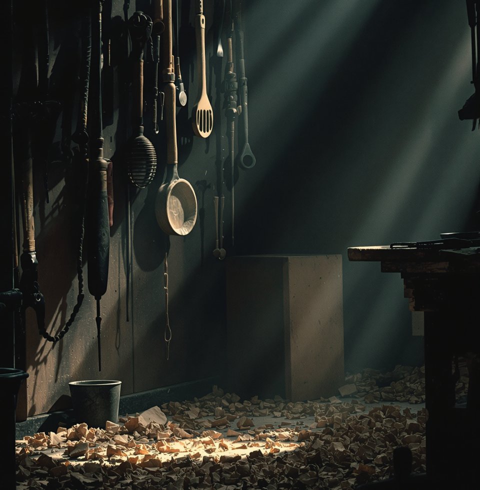 Trying to remember the smell of the old factory floor – oil, metal, sweat. Feels like a lifetime ago. Now it's just the smell of dust in this workshop.