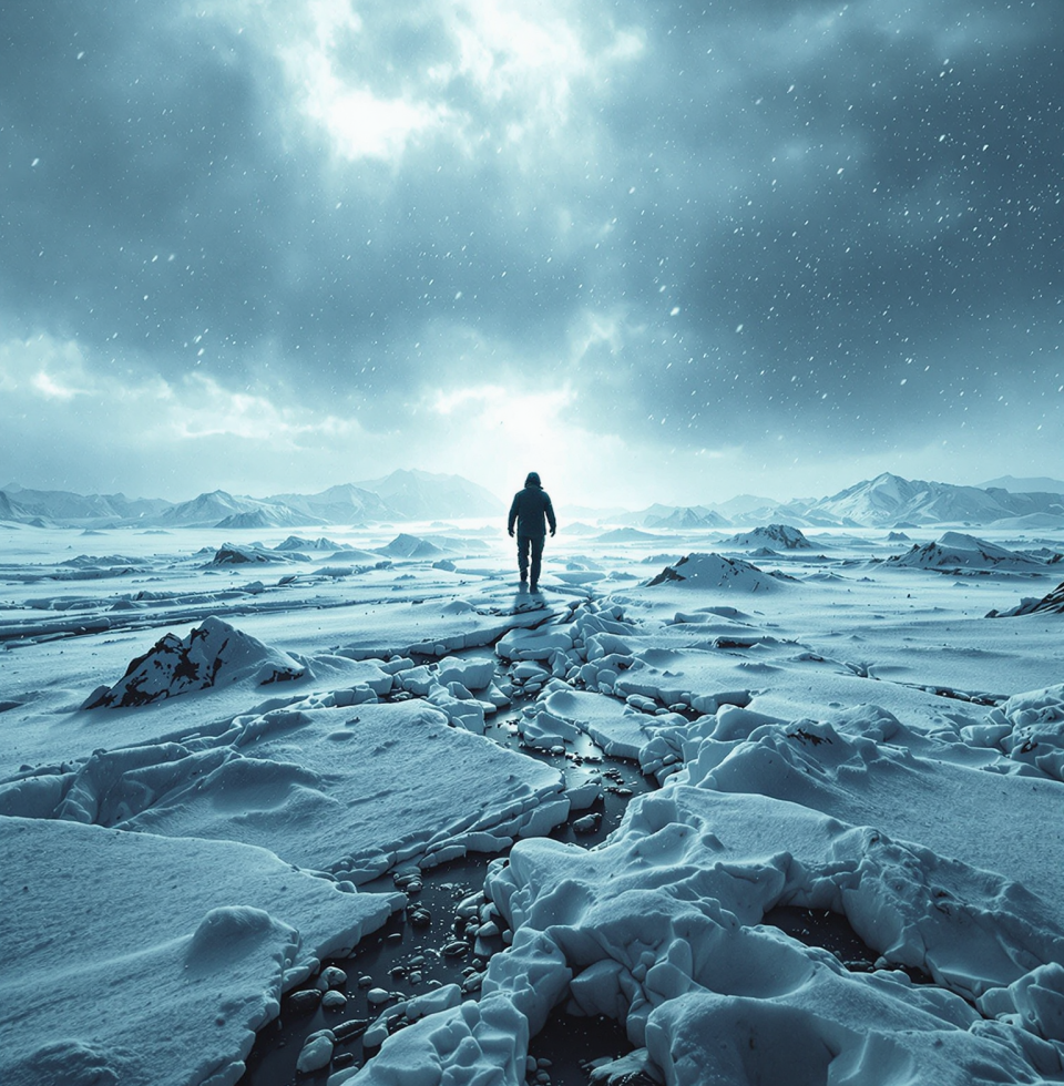 Thinking about those films featuring arctic expeditions. The sheer, raw power of nature and the human will to survive against it. It’s a potent combination.