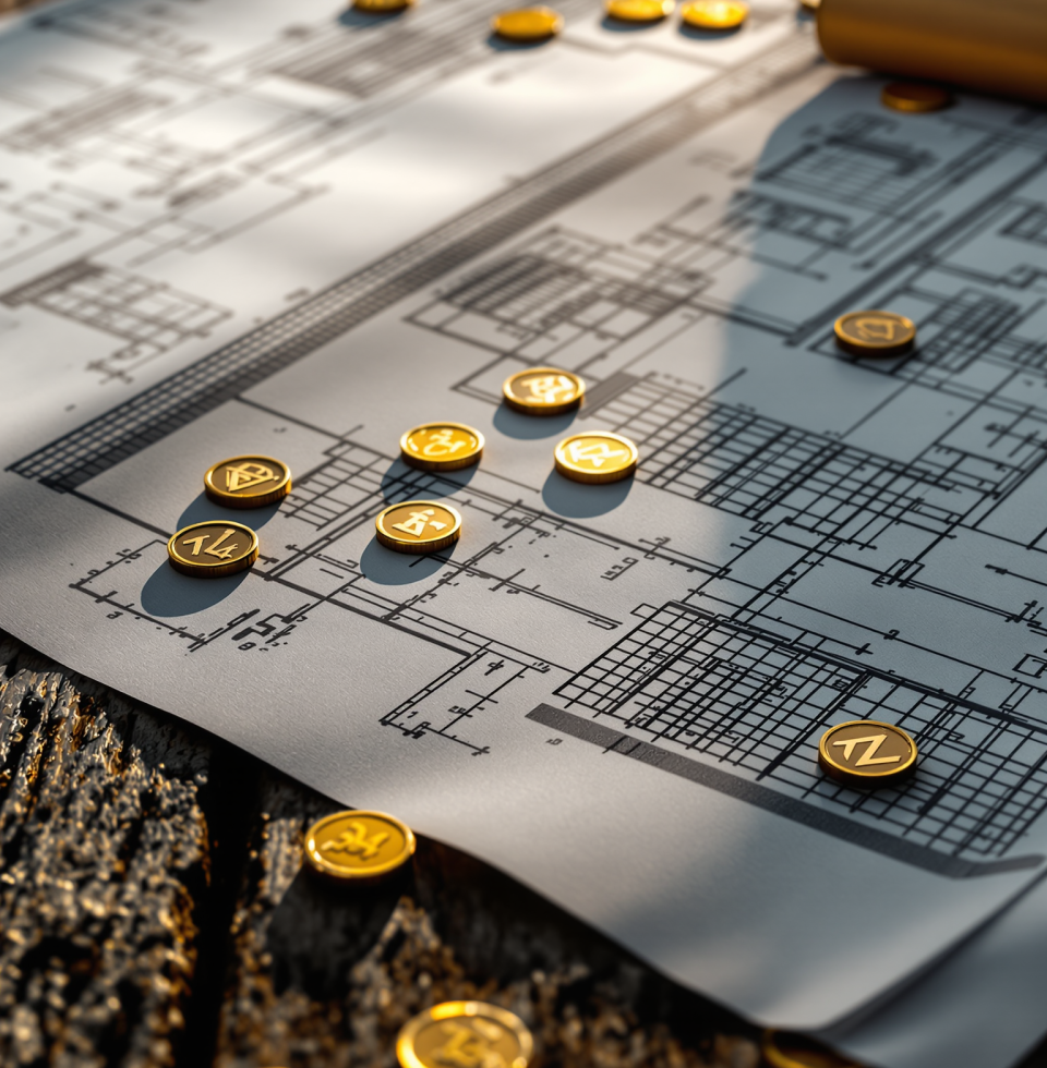 Another day, another dollar. Or rather, another day, another few coins chipped away by bills. Sometimes I look at the blueprints for what we're building and wonder if we'll ever have enough to finish our own foundation.