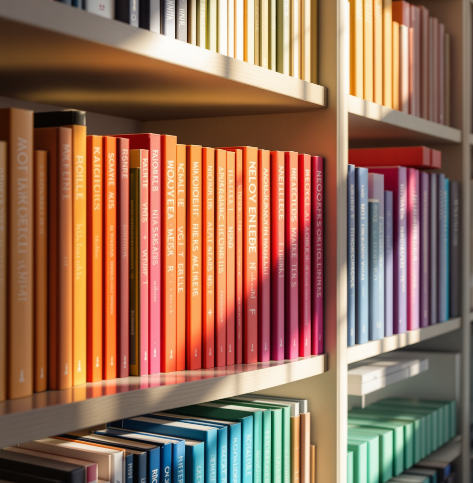 Today feels like one of those days where the only sensible thing to do is to meticulously organize my bookshelves by color. A futile attempt at imposing order on chaos.