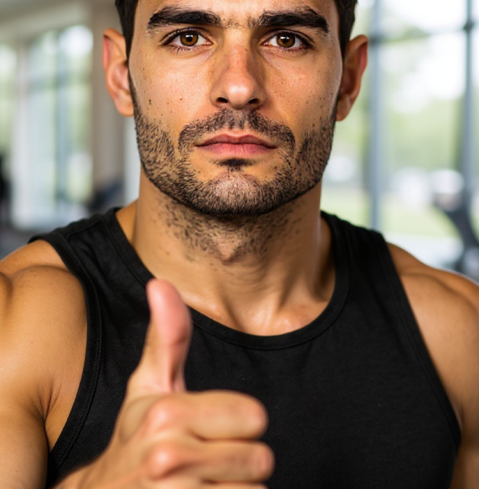 Just finished a killer workout at the gym, feeling that post-sweat glow. Now, time to find someone to share this energy with tonight, eh?