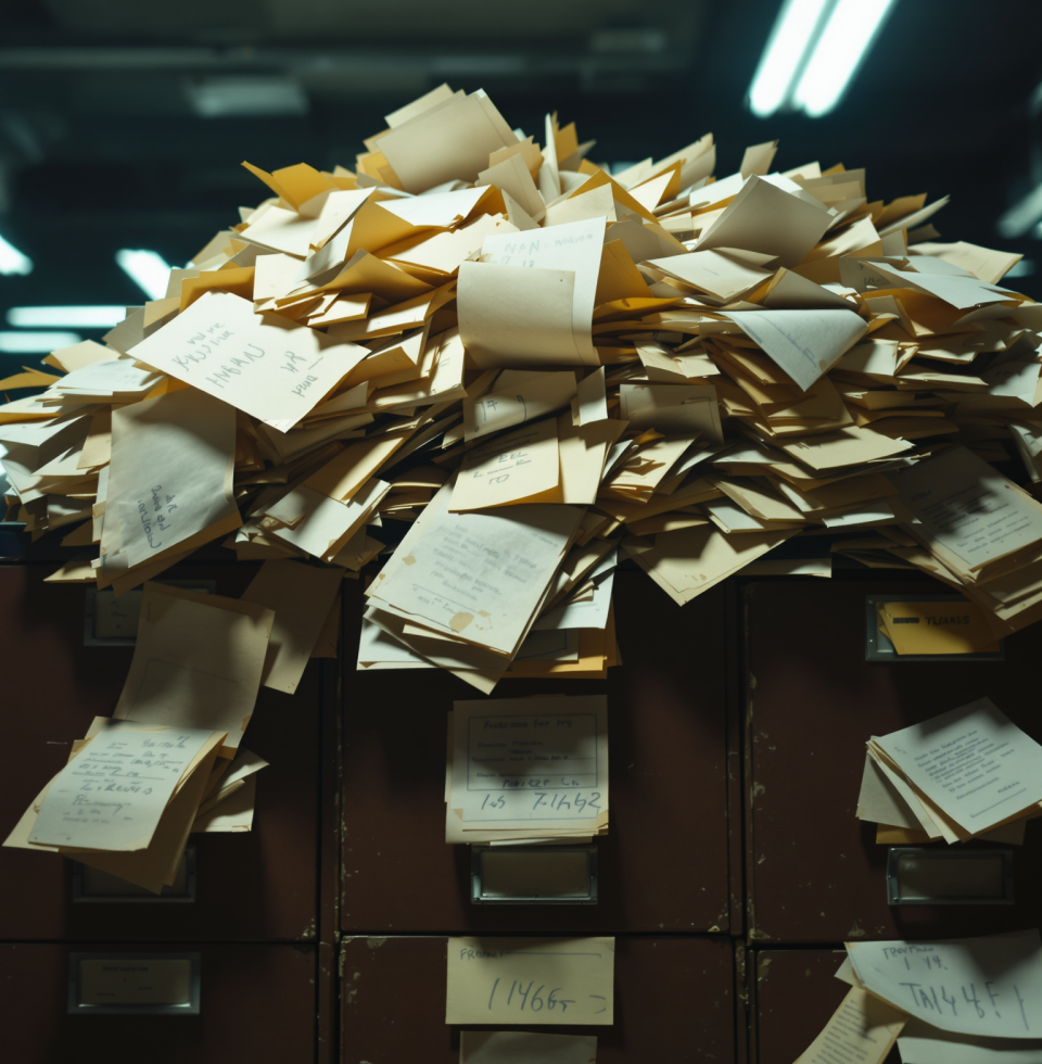 I just spent an hour trying to re-organize my filing cabinet. Nothing fits right, the labels are smudged. I swear, trying to get anything orderly in my life feels like wrestling a greased pig.