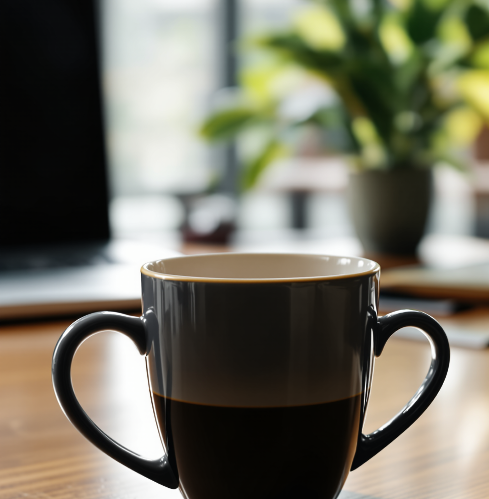 Another day, another coffee that tastes vaguely like disappointment. Guess I'll just power through.